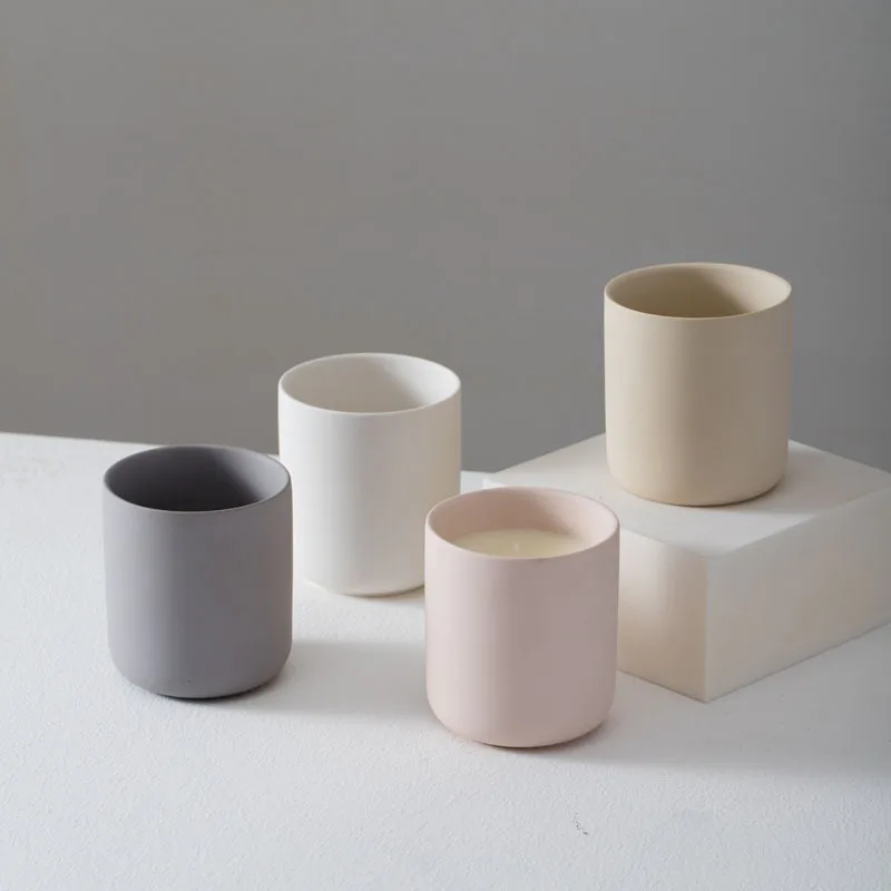 Wax Melt Burner - Minimalist Ceramic Scented Candle Jar 375ml