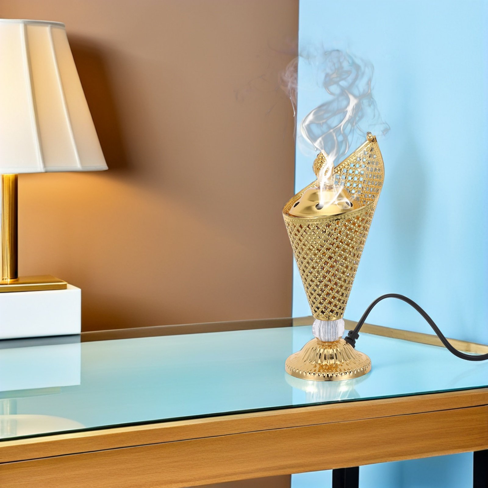 Home Fragrance Plug In - Electric Middle Eastern Mabkhara Metal Incense
