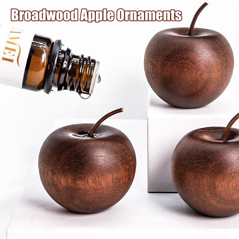 Home Fragrance Set - 1/3 Set Of Wooden Apple Shaped
