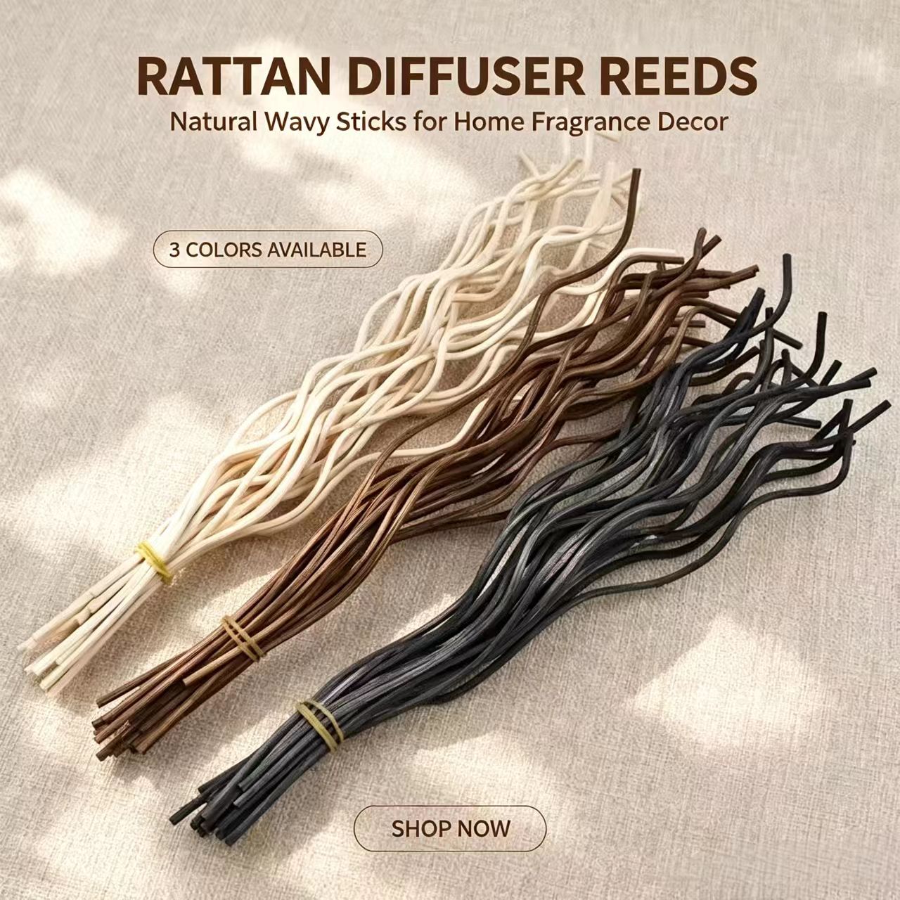 20Pcs Long Wavy Rattan Reed Di - đánh giá và giá Home Fragrance Janzen