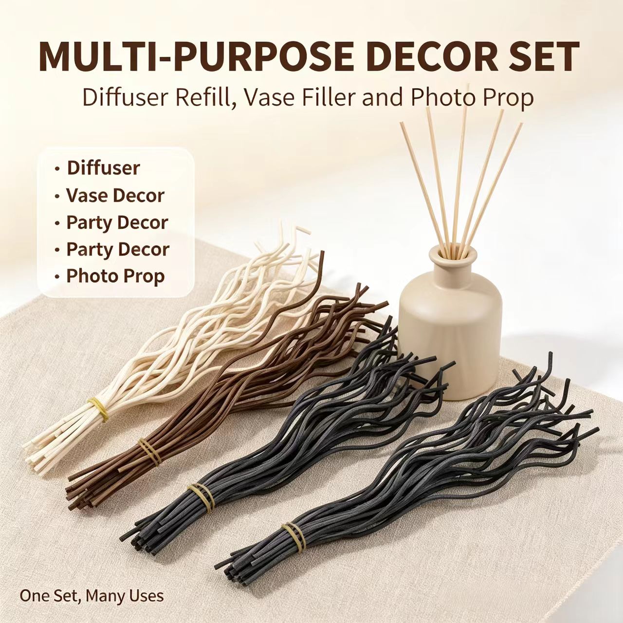 20Pcs Long Wavy Rattan Reed Di - đánh giá và giá Home Fragrance Janzen