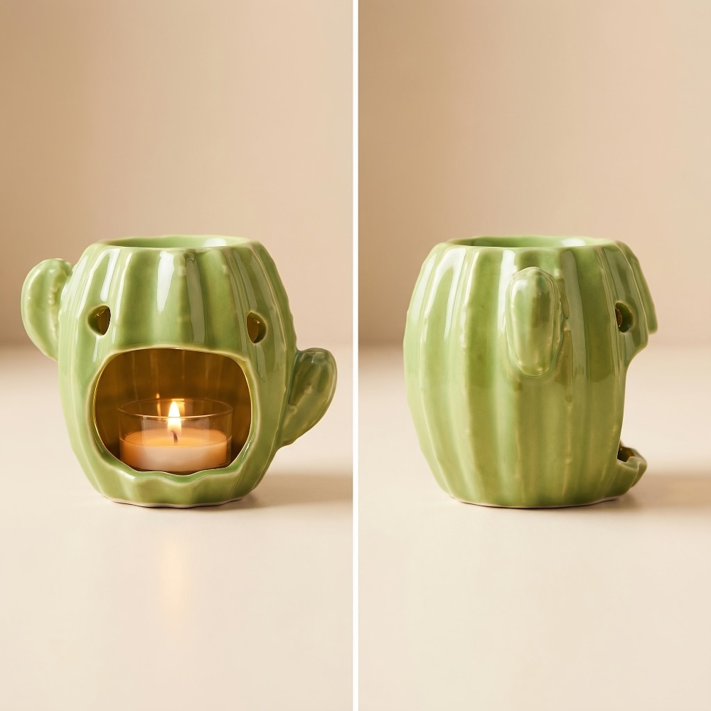 Cactus Shaped Ceramic Oil Burn - đánh giá và giá Wax Melt Burner