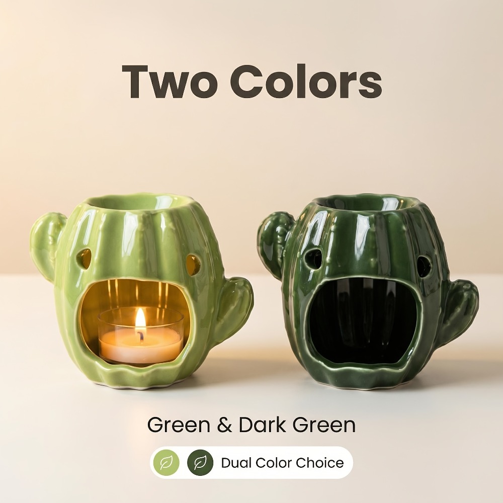 Cactus Shaped Ceramic Oil Burn - đánh giá và giá Wax Melt Burner